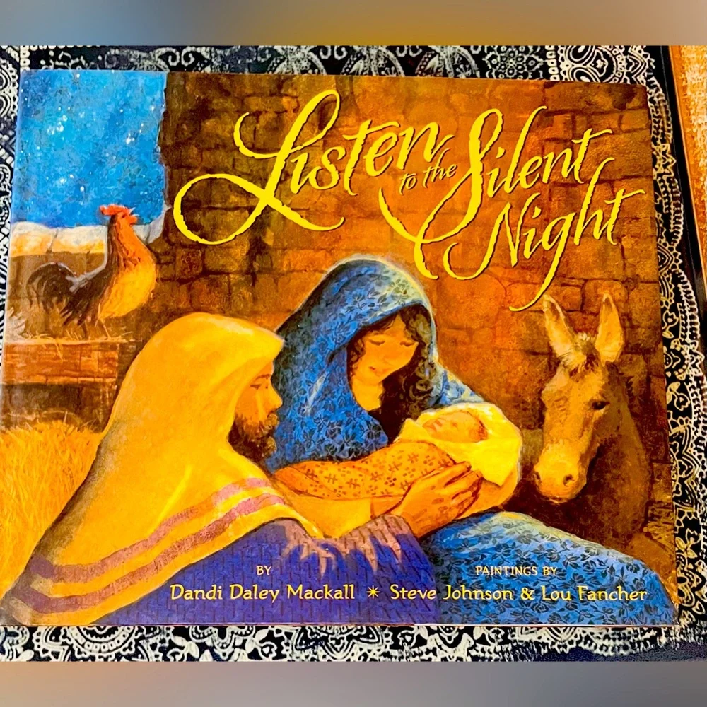 Beautiful Listen to the Silent Night hardback book- NEW